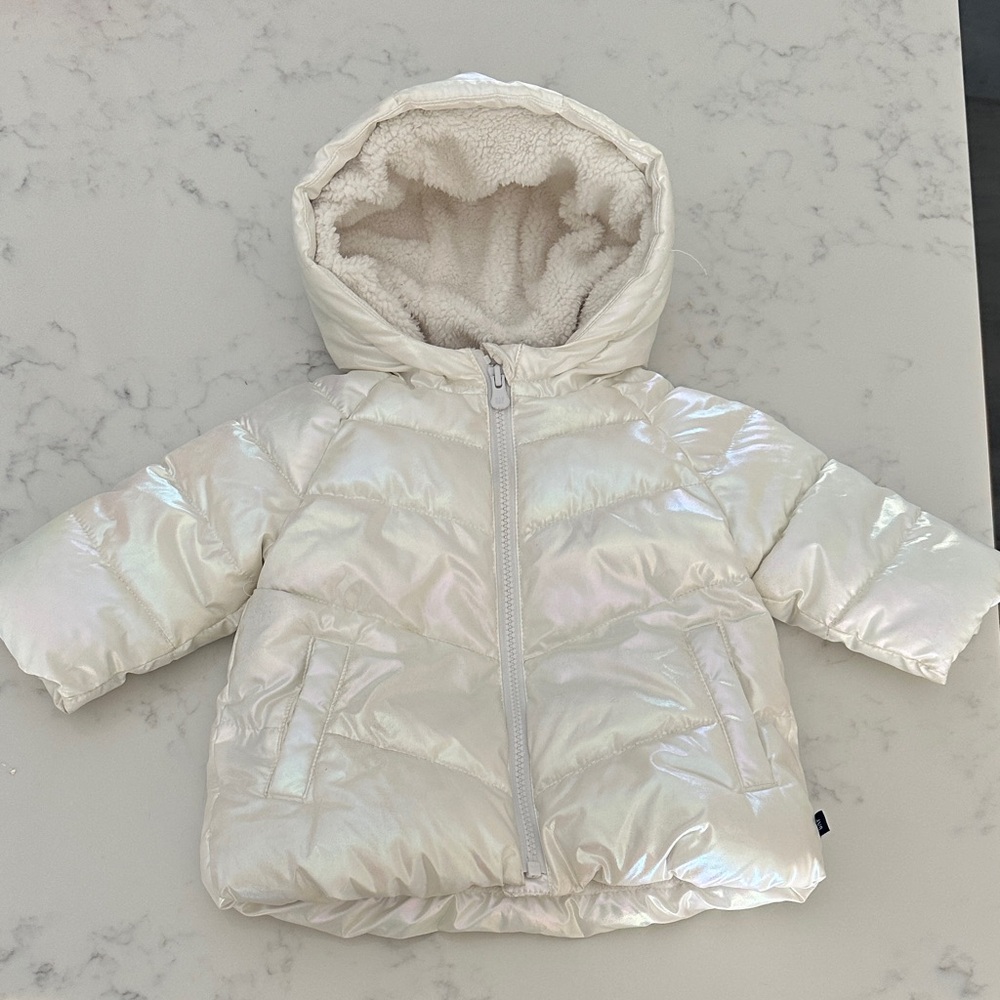 GAP Baby Iridescent White Jacket